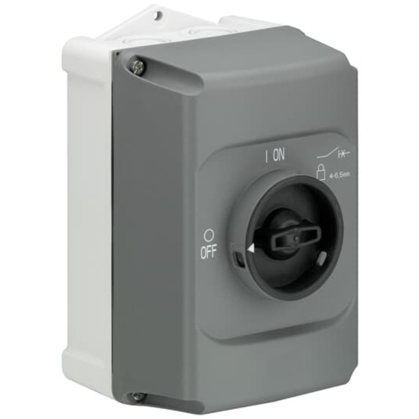 Abb IB132-G, ENCLOSURE, IP65, 3X LOCKABLE, BLK IB132-G